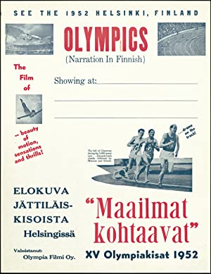 Maailmat kohtaavat - XV Olympiakisat Helsingissä 1952 (1952) with English Subtitles on DVD on DVD